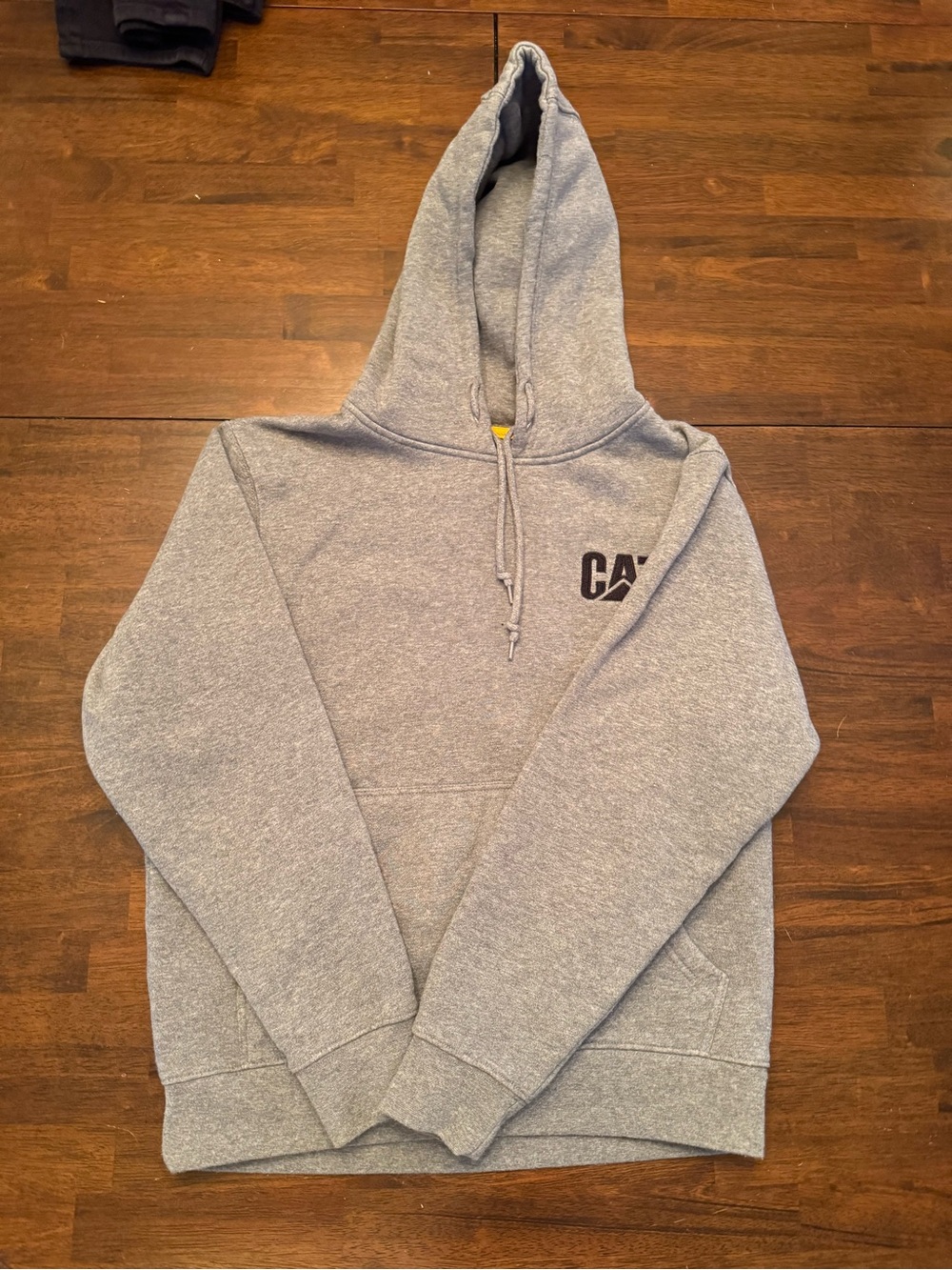 Caterpillar Heather Gray Pullover Hoodie with CAT Logo